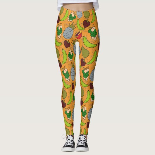 Fruit seamless pattern | Fruit surface pattern 23 Leggings (Vorderseite)