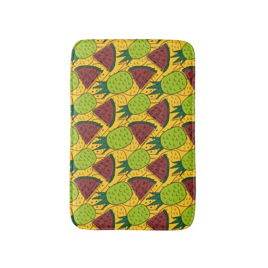 Fruit seamless pattern | Fruit surface pattern 29 Badematte (Vorderseite Vertikal)