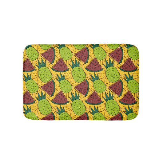 Fruit seamless pattern | Fruit surface pattern 29 Badematte (Vorderseite)