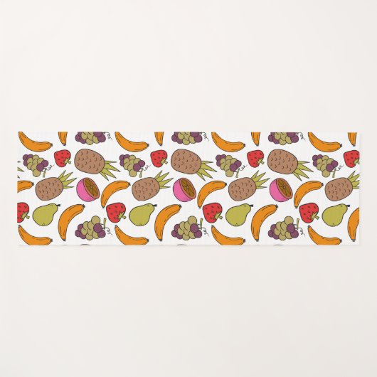 Fruit seamless pattern | Fruit surface pattern 33 Yogamatte (Vorderseite (Horizontal))
