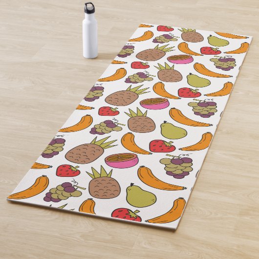 Fruit seamless pattern | Fruit surface pattern 33 Yogamatte (Beispiel)