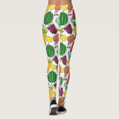 Fruit seamless pattern | Fruit surface pattern 37 Leggings (Rückseite)