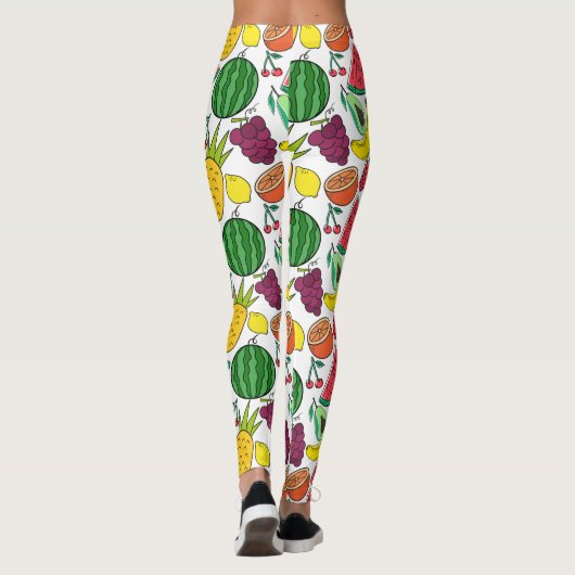 Fruit seamless pattern | Fruit surface pattern 37 Leggings (Rückseite)