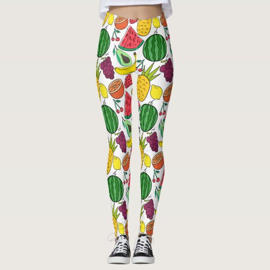 Fruit seamless pattern | Fruit surface pattern 37 Leggings (Vorderseite)