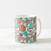 Fruit seamless pattern | Fruit surface pattern 39 Kaffeetasse (VorderseiteRechts)