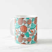 Fruit seamless pattern | Fruit surface pattern 39 Kaffeetasse (Vorderseite Links)