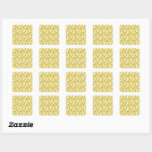 Fruit seamless pattern | Fruit surface pattern 41 Quadratischer Aufkleber (Blatt)