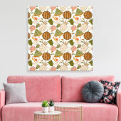 Fruit seamless pattern | Fruit surface pattern 54 Leinwanddruck (Insitu (Wohnzimmer))
