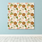 Fruit seamless pattern | Fruit surface pattern 54 Leinwanddruck (Insitu (Holzboden))