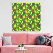 Fruit seamless pattern | Fruit surface pattern 7 Leinwanddruck (Insitu (Wohnzimmer))