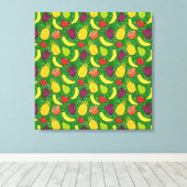 Fruit seamless pattern | Fruit surface pattern 7 Leinwanddruck (Insitu (Holzboden))