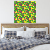 Fruit seamless pattern | Fruit surface pattern 7 Leinwanddruck (Insitu (Schlafzimmer))