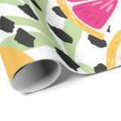 Fruit seamless pattern, grapefruit with tropical l geschenkpapier (Rolleneckpunkt)
