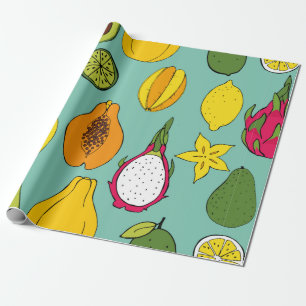 Fruit. Seamless vintage pattern Geschenkpapier