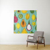 Fruit. Seamless vintage pattern Wandteppich (Beispiel)