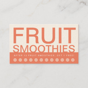 FRUIT SMOOTHIES Kundenbindungskarte Treuekarte