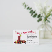 Fruit Smoothies Nutritionist Food Coach Visitenkarte (Stehend Vorderseite)