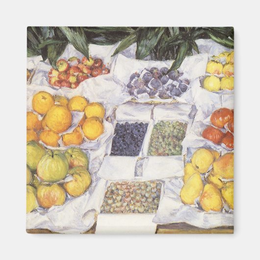 Fruit Stand by Gustave Caillebotte, Vintage Art Magnet (Vorne)
