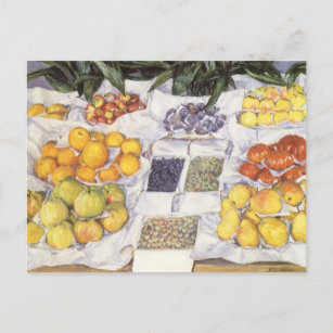 Fruit Stand by Gustave Caillebotte, Vintage Art Postkarte