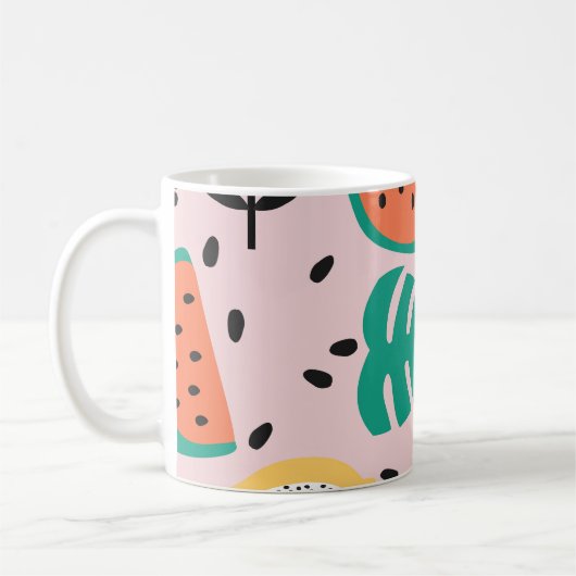 Fruit Stilvoll: Vintages Muster. Kaffeetasse (Links)