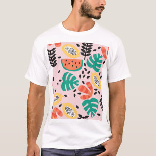 Fruit Stilvoll: Vintages Muster. T-Shirt