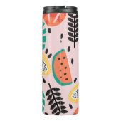 Fruit Stilvoll: Vintages Muster. Thermosbecher (Rückseite)