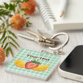 Fruit, Strawberry, orange Schlüsselanhänger (Vorderseite rechts)