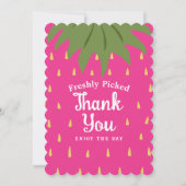 Fruit Strawberry Vielen Dank Feiertagskarte (Vorderseite)