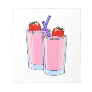 Fruit Sweet Smoothie Strawberry Dessert Destiny Notizblock