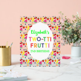 Fruit Two-tti Frutti 2nd Birthday Acrylschild