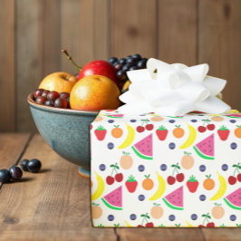 Fruit Two-tti Frutti 2nd Birthday Geschenkpapier