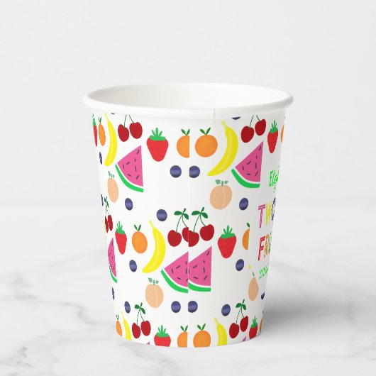 Fruit Two-tti Frutti 2nd Birthday Pappbecher (Rechts)