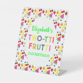 Fruit Two-tti Frutti 2nd Birthday Sockelschild (Vorderseite)