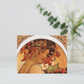 "Fruit" von Alphonse Mucha Postkarte (Stehend Vorderseite)