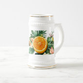 Fruit Watercolor Muster Stein - 22 oz Bierglas (VorderseiteRechts)