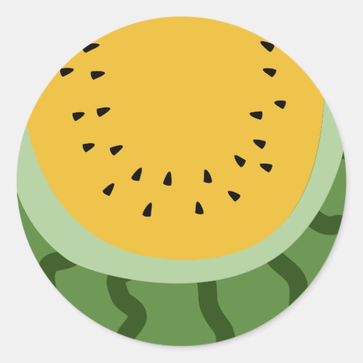 Fruit Watermelon Runder Aufkleber (Vorderseite)
