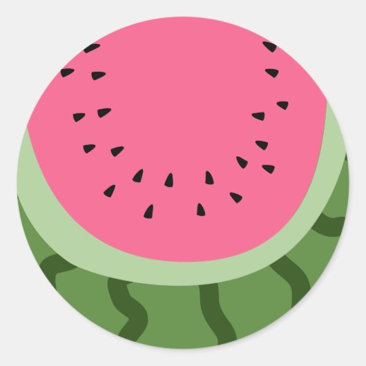 Fruit Watermelon Runder Aufkleber (Vorderseite)
