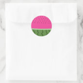 Fruit Watermelon Runder Aufkleber (Tasche)