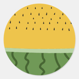 Fruit Watermelon Runder Aufkleber