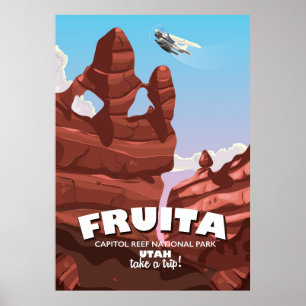 Fruita Hauptstadt Reef Nationalpark Utah Poster