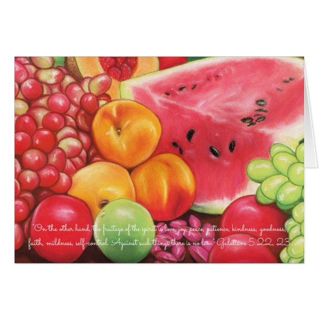 Fruitage der Geist ~ Schrift ~ Frucht-Pastelle (Vorderseite (Horizontal))