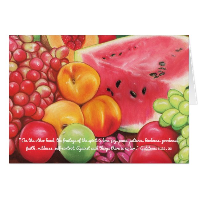 Fruitage der Geist ~ Schrift ~ Frucht-Pastelle (Vorderseite (Horizontal))