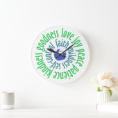 Fruitage Heiliger Geist runder Wanduhr (Zuhause)