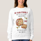 Fruitcake Family Ugge Weihnachts Sweater T - Shirt (Vorderseite)