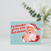 Fruitcake gibt Ihnen Flatulenz Postkarte (Stehend Vorderseite)