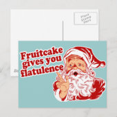 Fruitcake gibt Ihnen Flatulenz Postkarte (Vorne/Hinten)