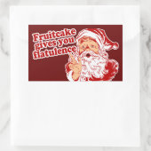 Fruitcake gibt Ihnen Flatulenz Rechteckiger Aufkleber (Tasche)