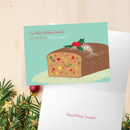 Fruitcake Holiday Card Karte