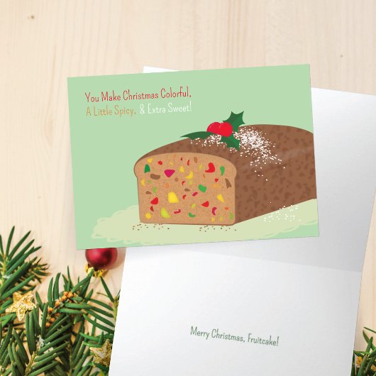 Fruitcake Holiday Card Karte