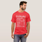 Fruitcake Nutrition Food Facts Funny Erntedank T-Shirt (Vorne ganz)
